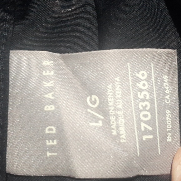 Ted Baker Men's Dress Shirt Mikceal Blue Floral Slim Fit Long Sleeve Large - Picture 7 of 7